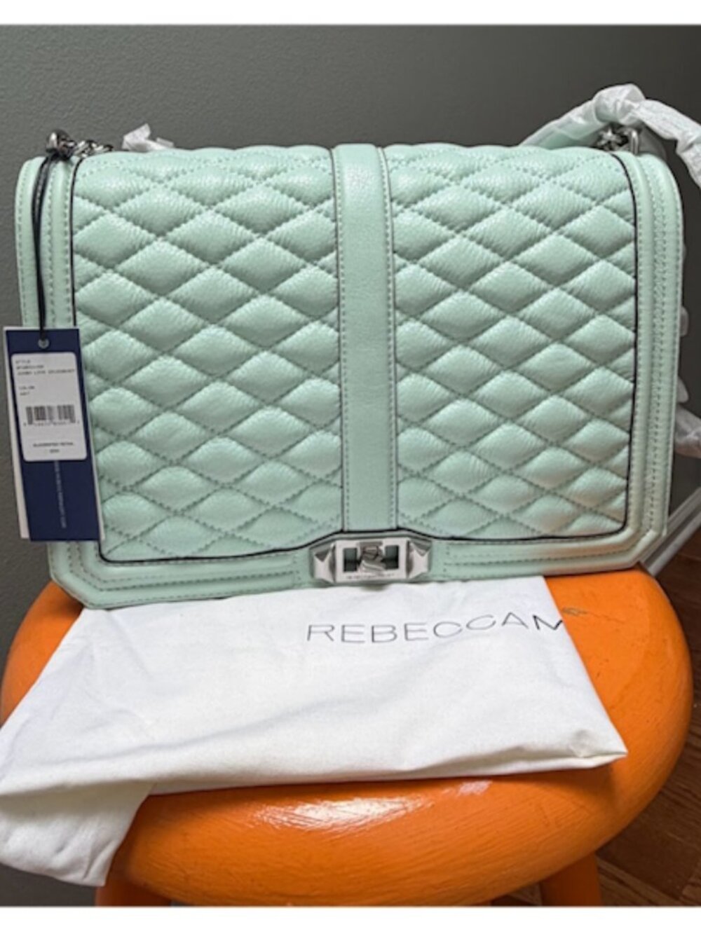 NWT Rebecca Minkoff Jumbo Love Quilted Leather Crossbody Bag